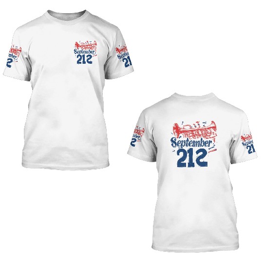 21 September Belize Independence day on 3D T Shirts