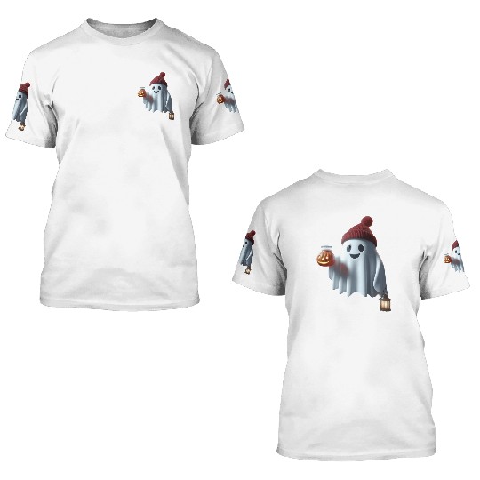 Winter Ghost Cheers 3D T Shirts