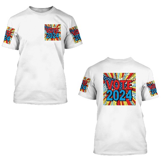 Vote 2024 Election 3D T Shirts 0003