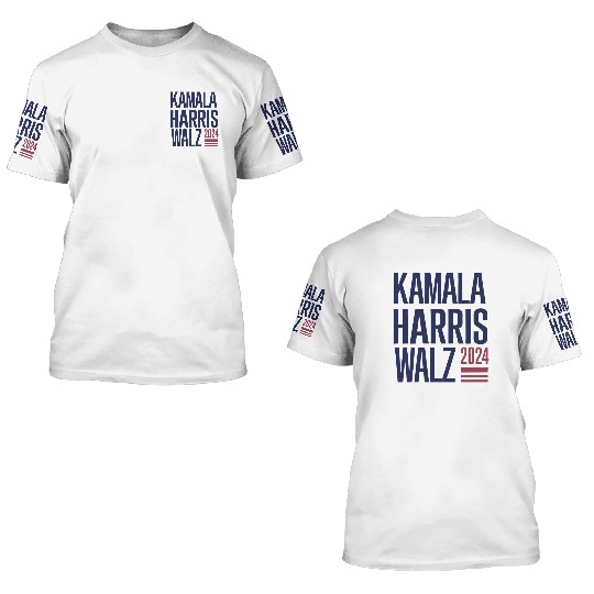 Kamala Harris 2024: A Star-Spangled Campaign 3D T Shirts
