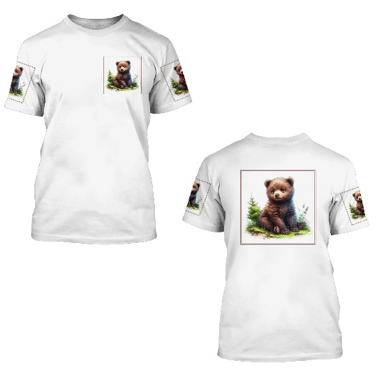 Cute baby animals 3D T Shirts