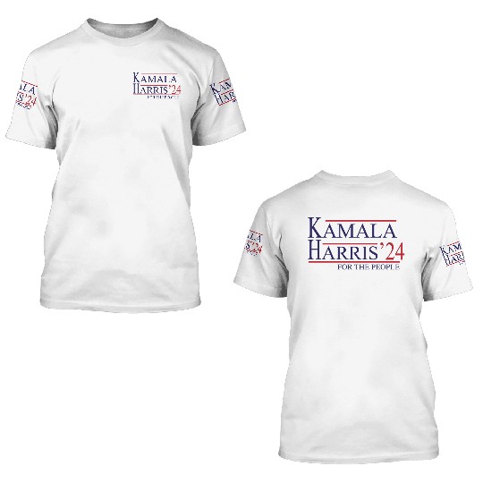 Kamala Harris 2024 for President Vote Tim Walz 3D T Shirts