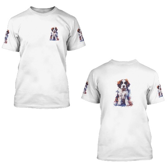 Saint Bernard 3D T Shirts