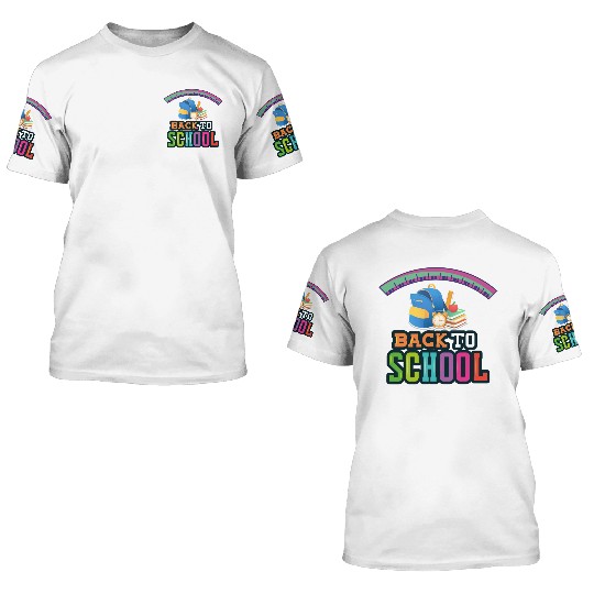 Back to school colorful design. 3D T Shirts