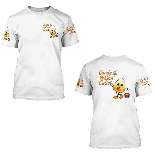 Candy Corn Cutie 3D T Shirts