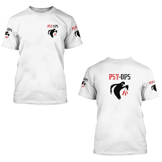 Psy-ops Secret Military Group US Armed Forces 3D T Shirts