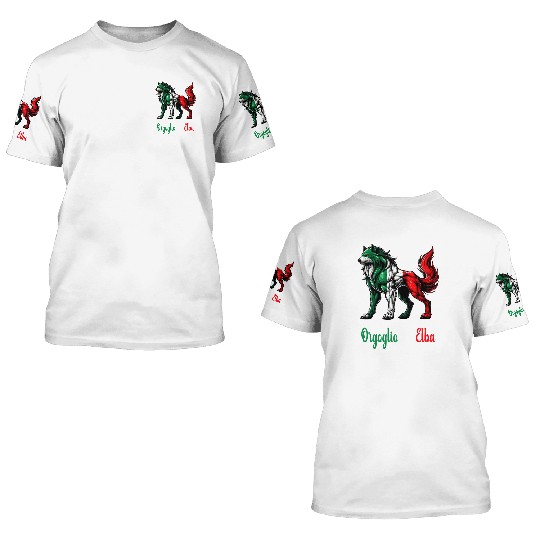 The pride of Elba Italy flag 3D T Shirts