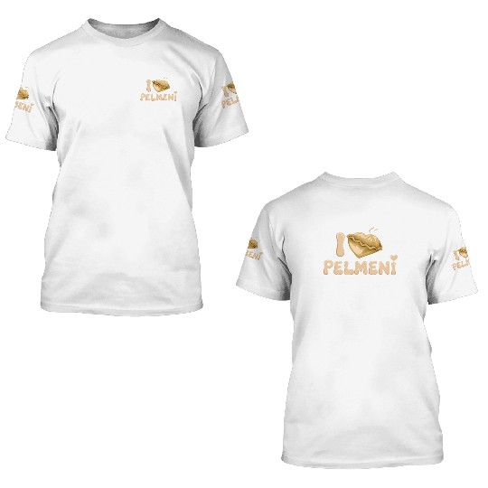 Pelmeni Dumpling Russian Comfort Food 3D T Shirts