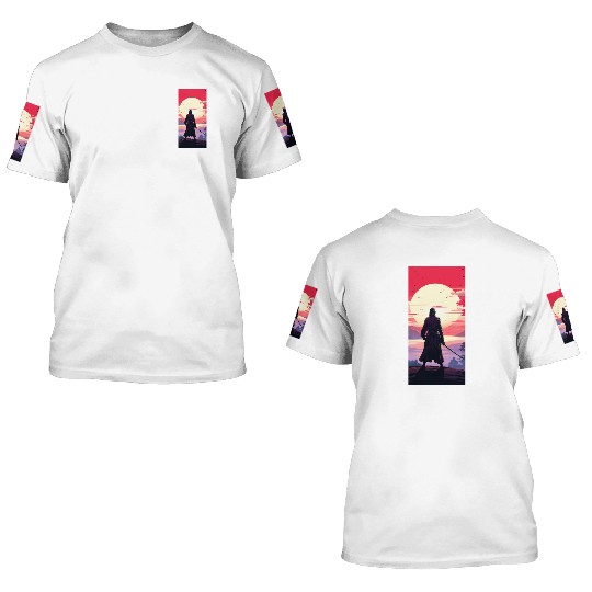 Anime traditional japanese samurai 3D T Shirts