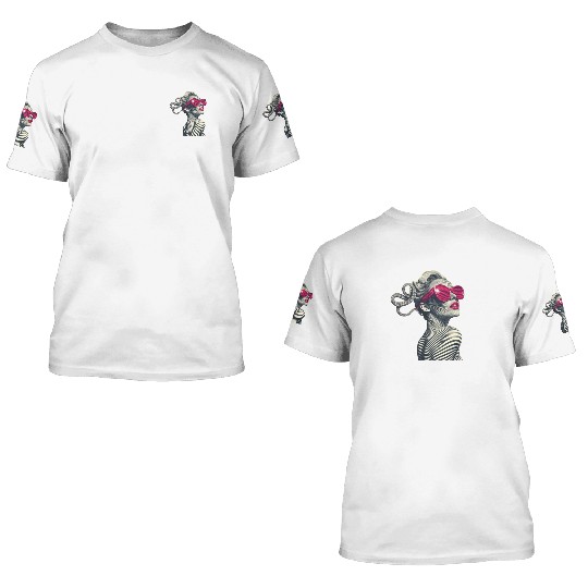 Medusa's Gaze: Optical Illusion Art 3D T Shirts
