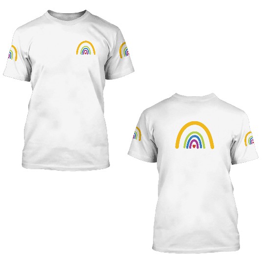 Empathy Hope Trust Loyalty Rainbow 3D T Shirts