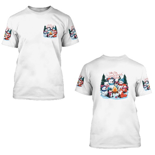 Winter Wonderland Snowflake 3D T Shirts