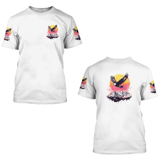 Majestic eagle 3D T Shirts