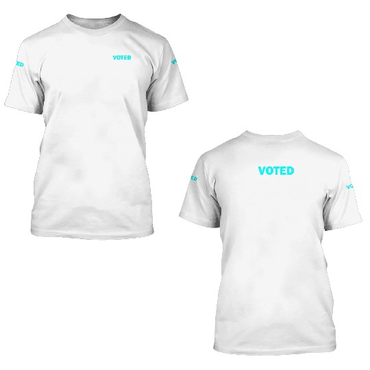 I voted to save democracy white 3D T Shirts