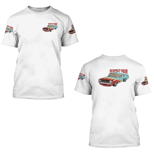 Funny Car Guy 2 3D T Shirts