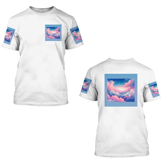 pastel cloud 3D T Shirts