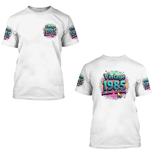 vintage 1985 limited edition 3D T Shirts