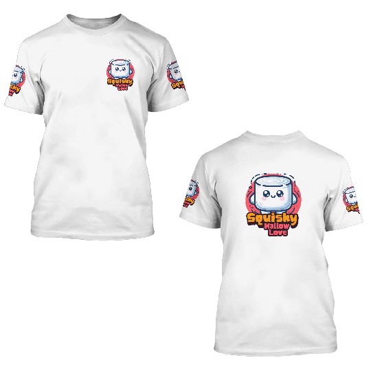 Marshmallow Man - Squishy Mallow Love 3D T Shirts