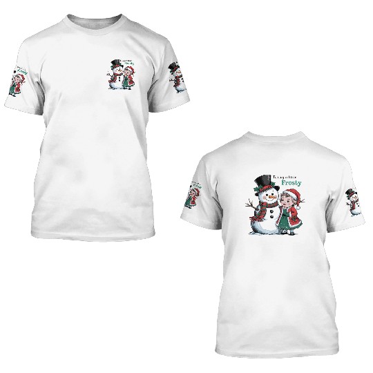 Snowman Christmas, Funny Snowman 3D T Shirts