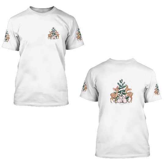 Peaceful Forest 3D T Shirts