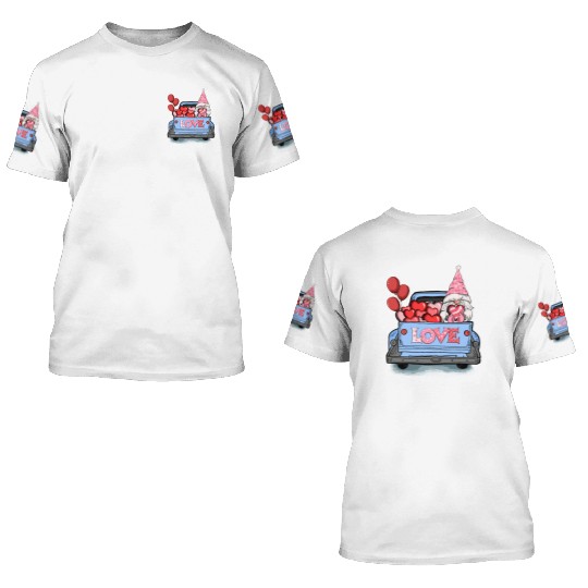 Gnomes Valentines Revelin 3D T Shirts