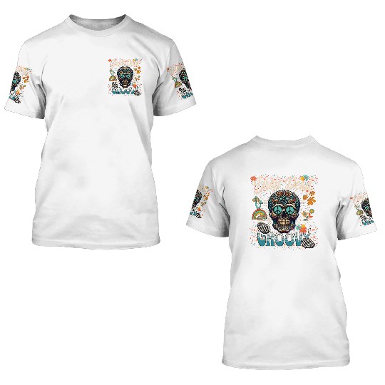 Drop Dead Groovy Psychedelic Skull 3D T Shirts