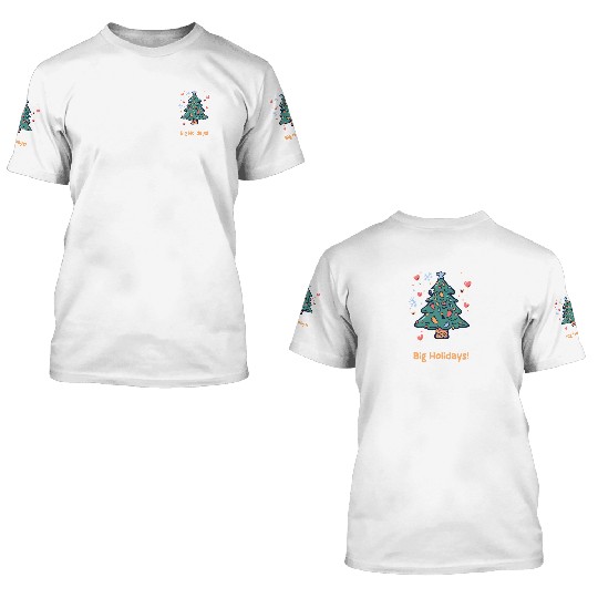 NICU Christmas Tiny Patients, Big Holidays! 3D T Shirts