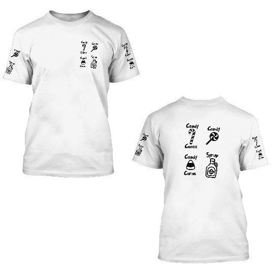 Elf Candy Food Groups 3D T Shirts