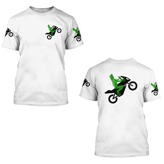 frog moto 3D T Shirts