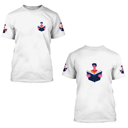 Adventure Awaits ~ One Page at a Time 3D T Shirts