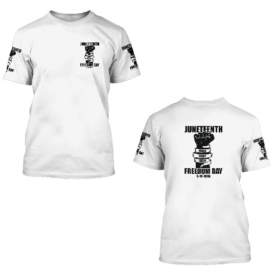JUNETEENTH blm black lives matter 3D T Shirts