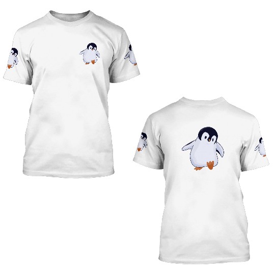 Cute Penguin 3D T Shirts