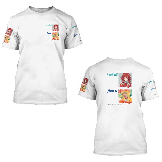 I can t tell manga from a mango 3D T Shirts