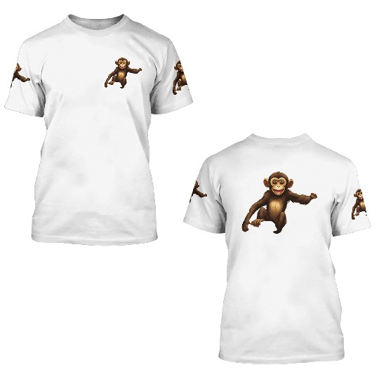 Monkey - "Banana Bandit" 3D T Shirts