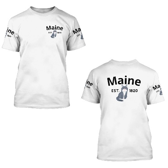 Maine 3D T Shirts