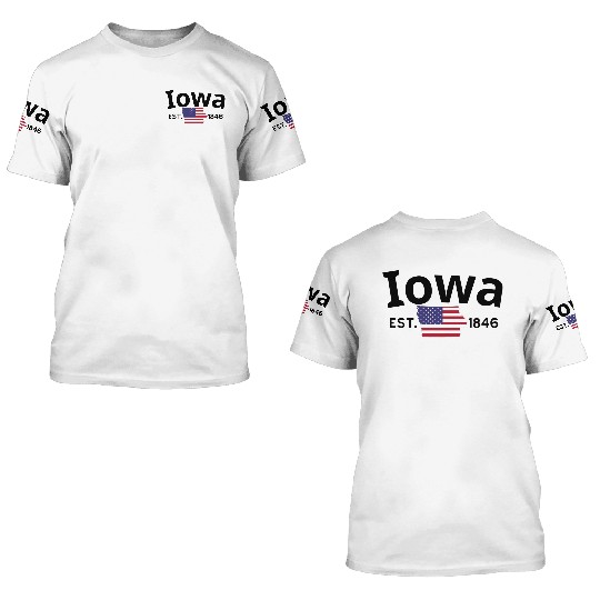 Iowa 3D T Shirts