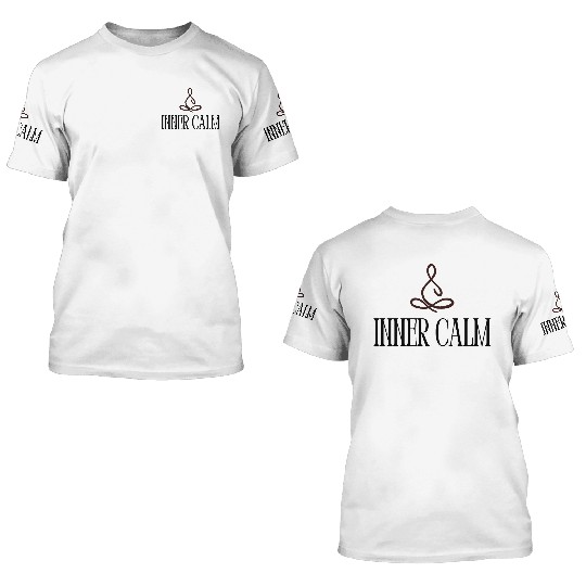 Inner calm yoga 3D T Shirts