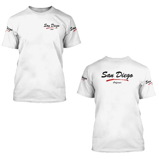 San Diego 3D T Shirts