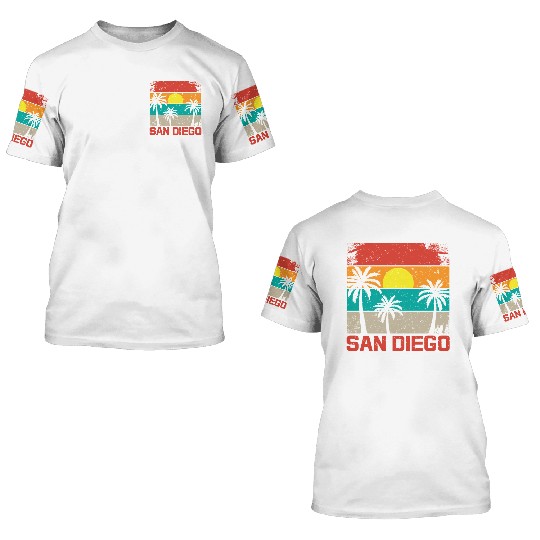 San Diego 3D T Shirts