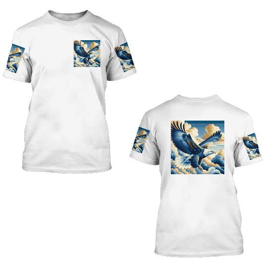 Fantasy Eagle Design 3D T Shirts