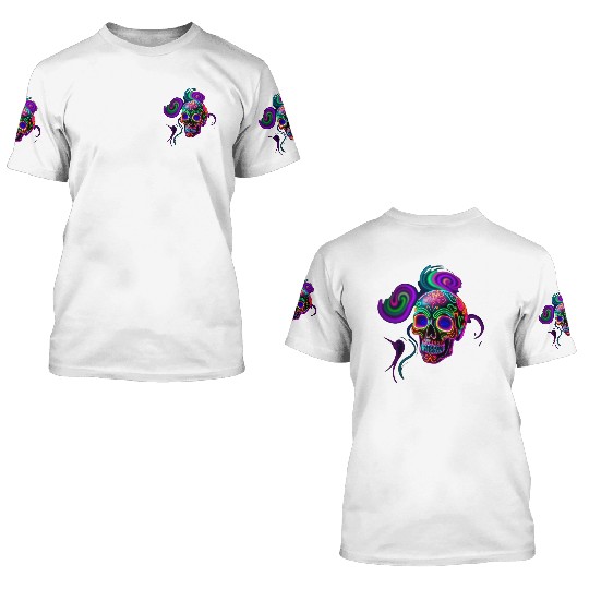 ELECTRIC SUGAR SKULL 3D T Shirts