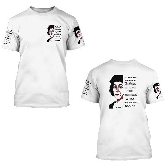 Christopher Columbus day courage 3D T Shirts