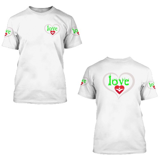 Valentine 3D T Shirts