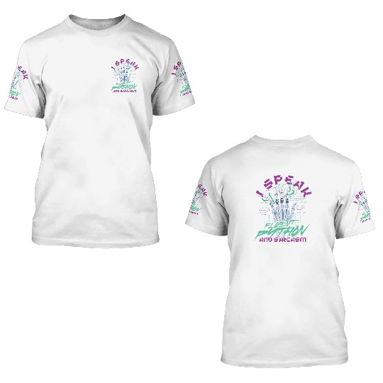 Computer Linguist ython And Sarcasm 3D T Shirts