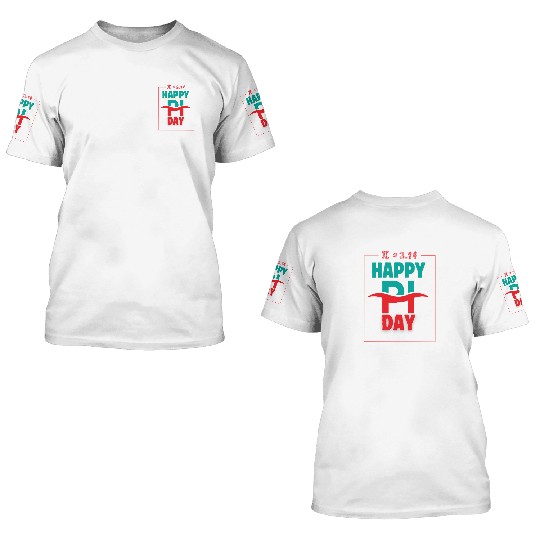 Pi Day Themed Celebration 3D T Shirts