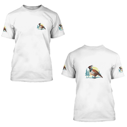 Pheasant Hunting for Hunters 3D T Shirts