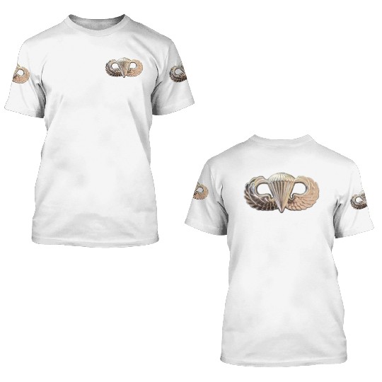 Airborne Wings gift for your favorite veteran. 3D T Shirts
