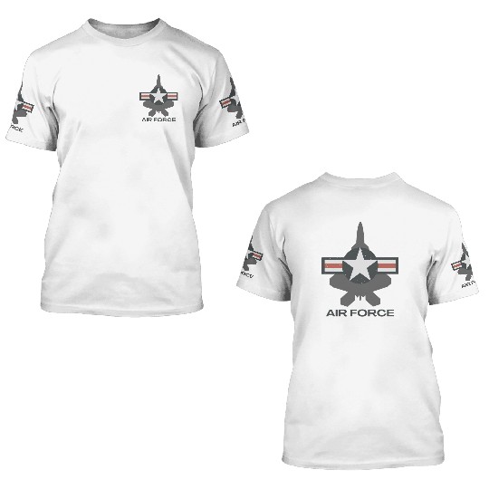 F-22 Raptor Patriotic Roundel 3D T Shirts
