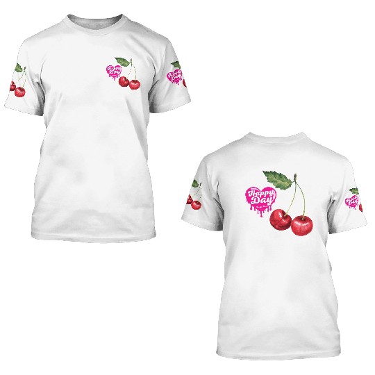 Happy Cherry Day 3D T Shirts