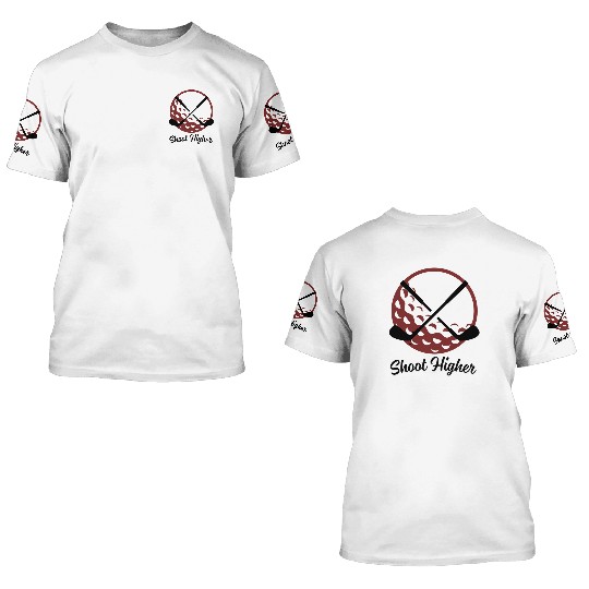 shoot higher golf x1 3D T Shirts